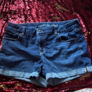 American Eagle Outfitters Dark Blue Jean Shorts